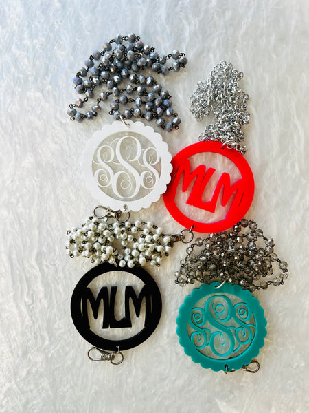 Monogrammed Necklace Lanyard