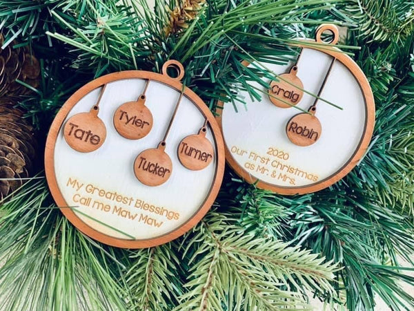 Family Bulb Ornaments