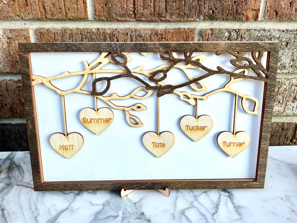 Hanging Tree Family Signs