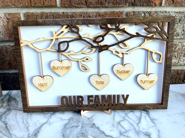 Hanging Tree Family Signs