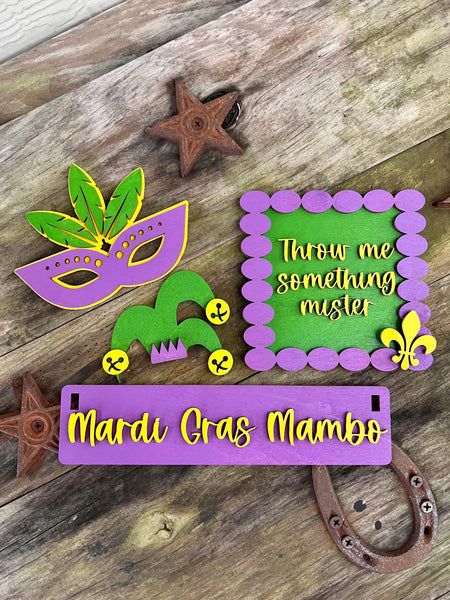 Mardi Gras Tier Tray or Wagon Set