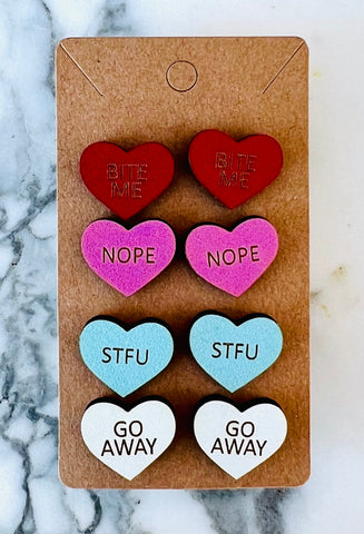 Anti Valentine's Studs