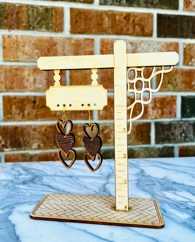 Wooden Valentine's Dangles