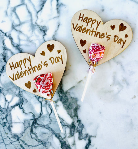 Lollipop Valentine Card