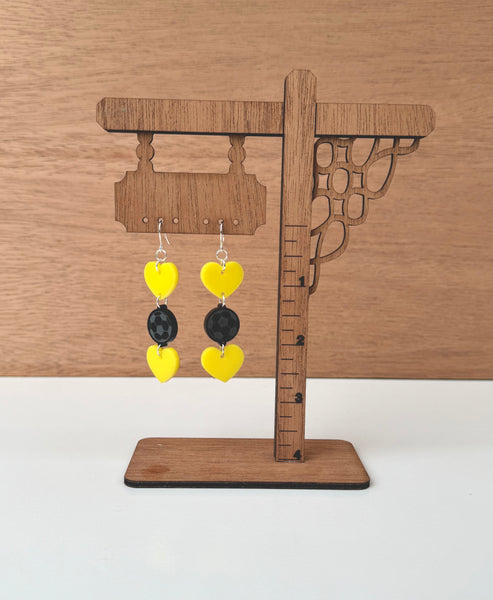 Sports Heart Earrings