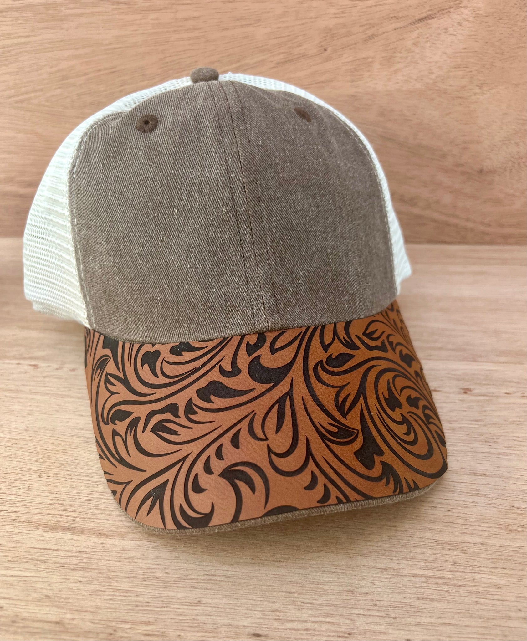 Leather Bill Hat