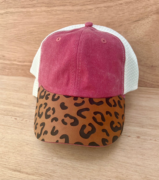 Leather Bill Hat