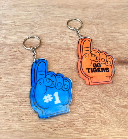 Foam Finger Keychain