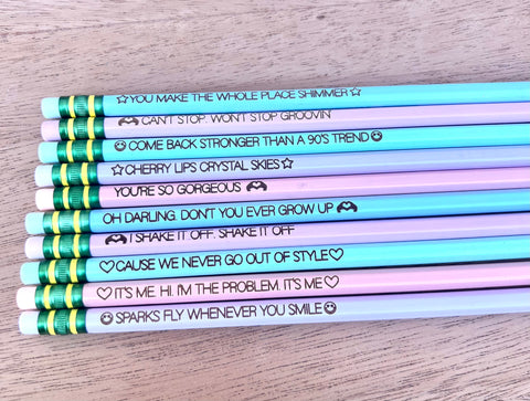 Pastel Swiftie Pencils