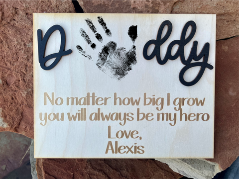 Personalized Handprint Sign