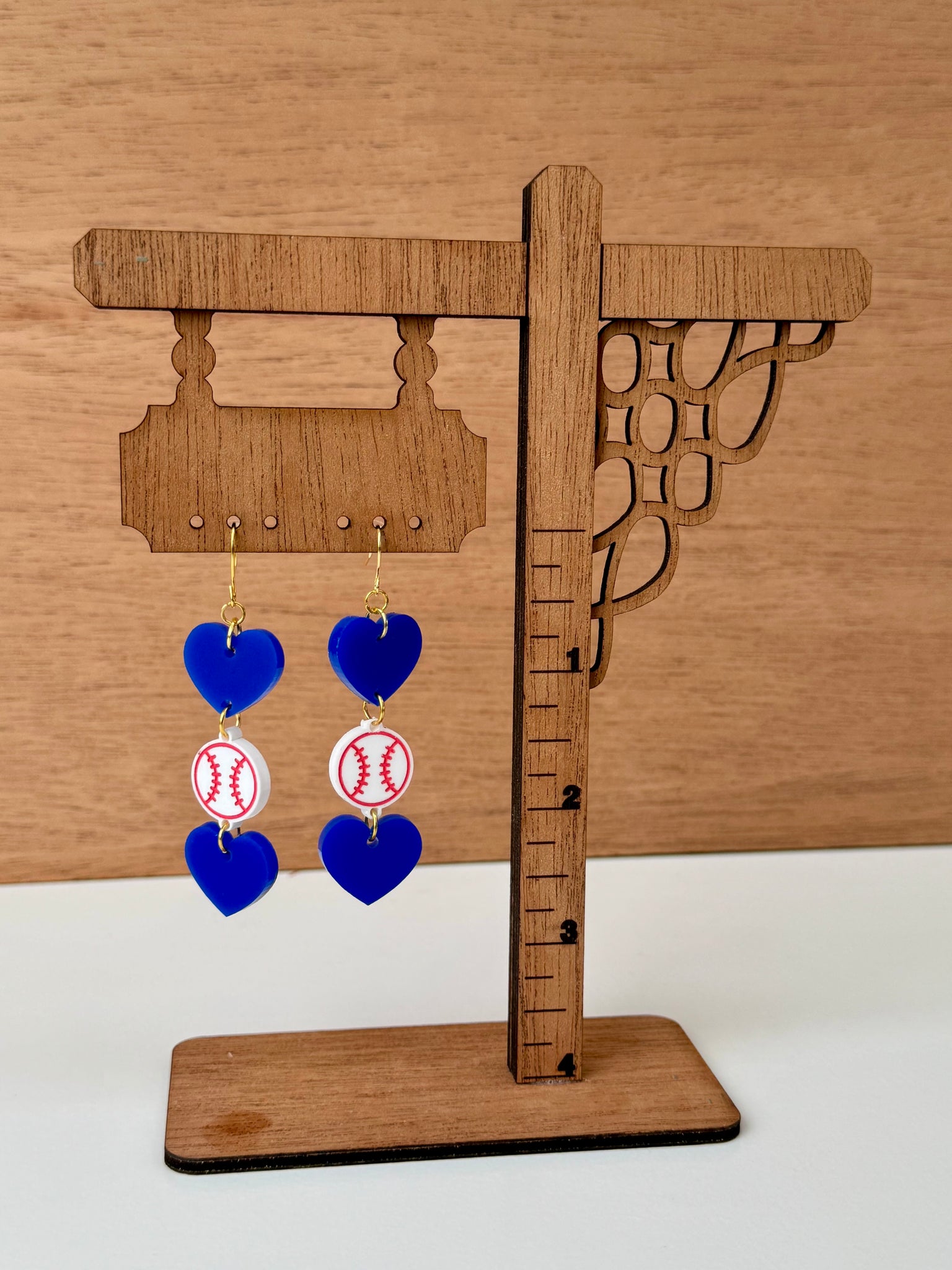 Sports Heart Earrings