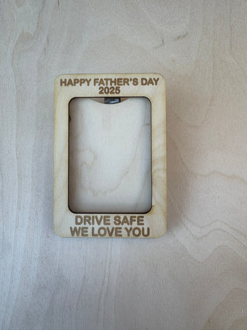 Drive Safe Photo Frame Wood