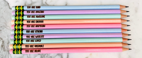 Pastel Affirmation Pencils