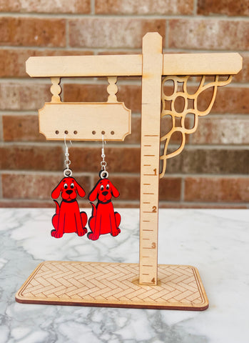 Big Red Dog Earrings