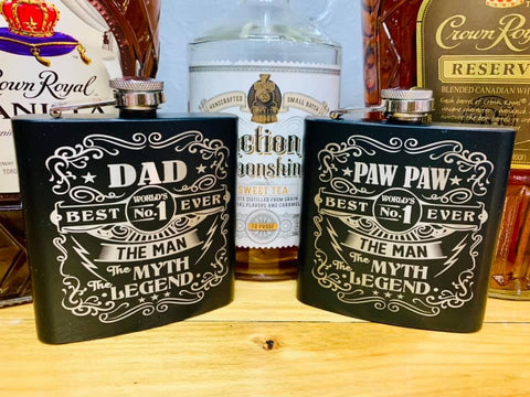 Father’s Day Laser Engraved Flasks