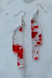 Bloody Knife Dangles