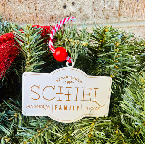 Family Name Ornament