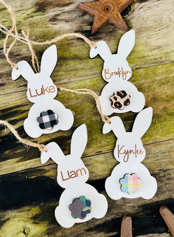 3D Easter Bunny Tags