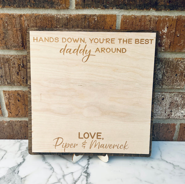 Father's Day Handprint Sign