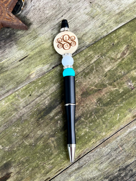 Beaded Monogram Pen