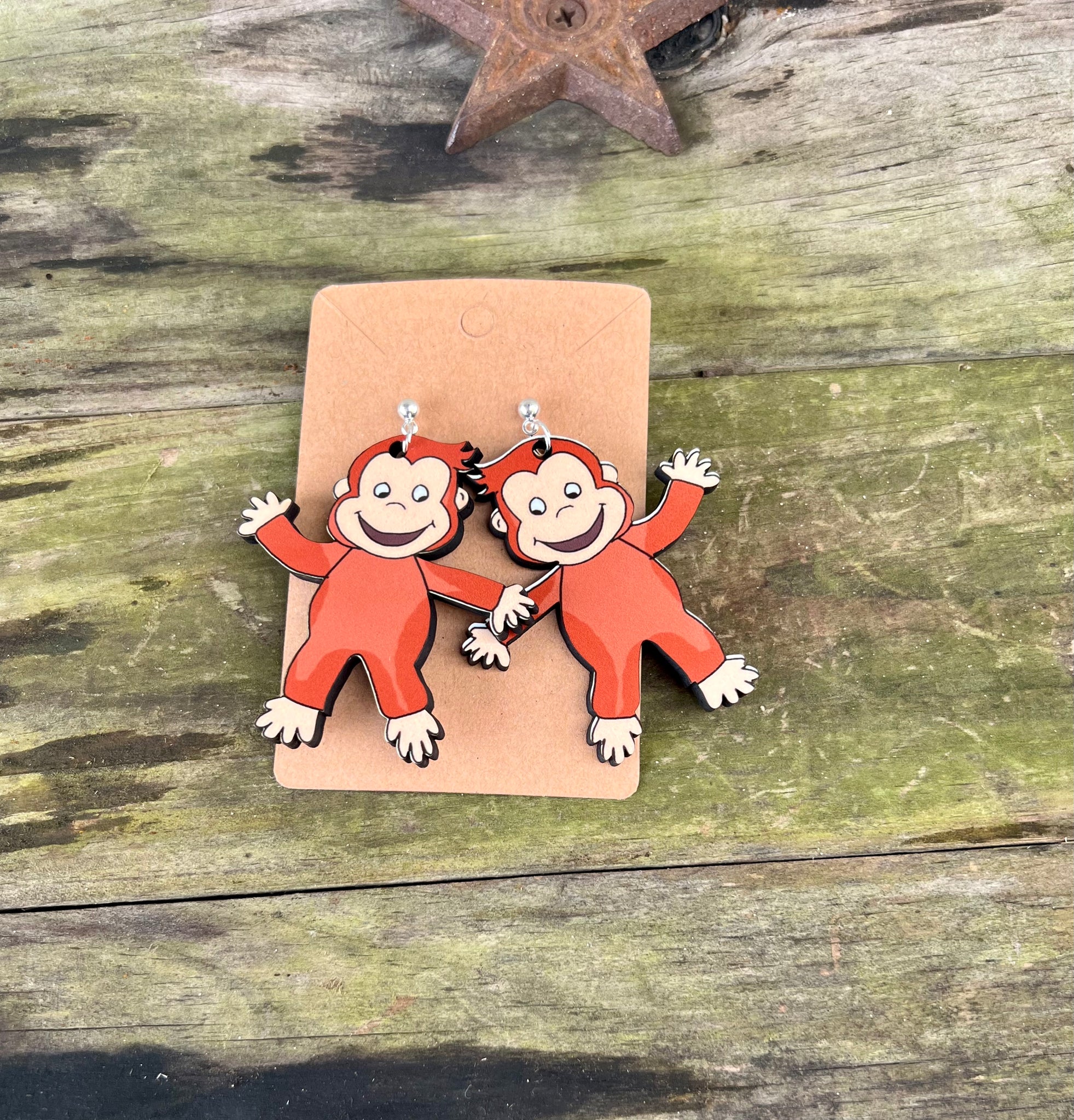 Curious George Earrings