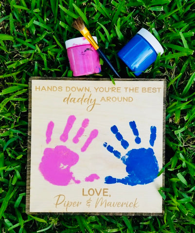 Father's Day Handprint Sign