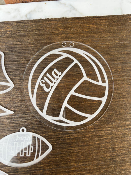 Sports Tag Acrylic Tags