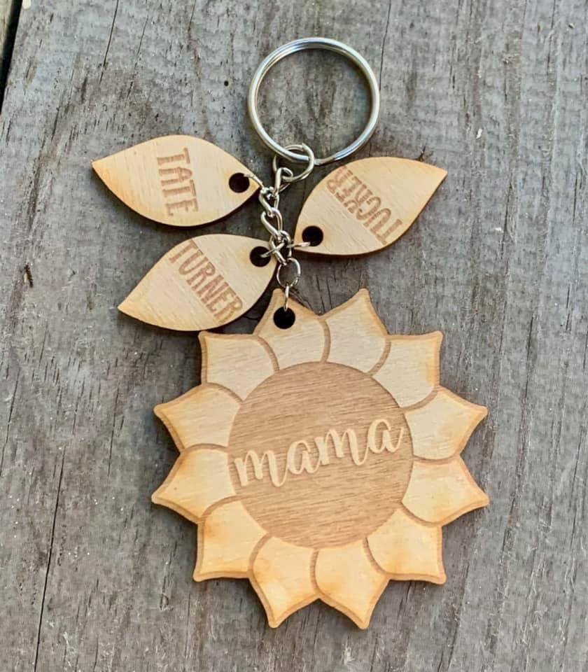 Sunflower Keychain