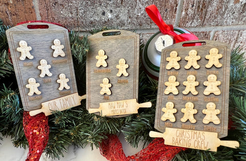 Holiday Baking Family Ornaments