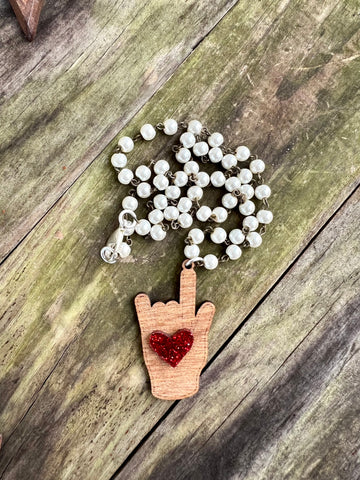 I Love You Sign Language Necklace