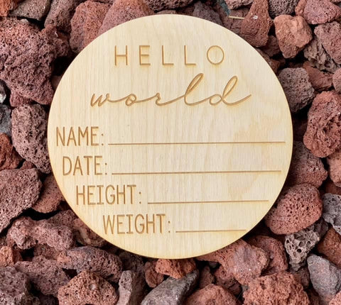 Hello World Sign