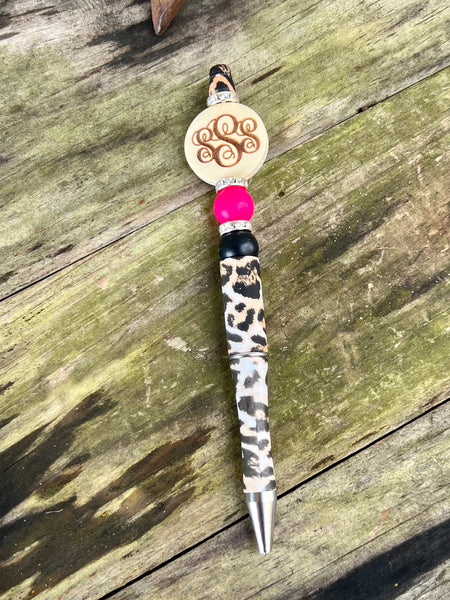 Beaded Monogram Pen